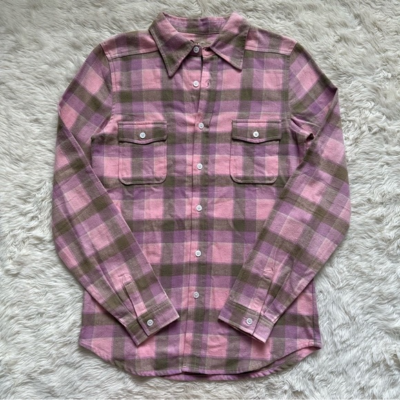 Spell & The Gypsy Top Maverick Flannel Button Down Shirt Lilac XXS NWT New - Picture 2 of 12
